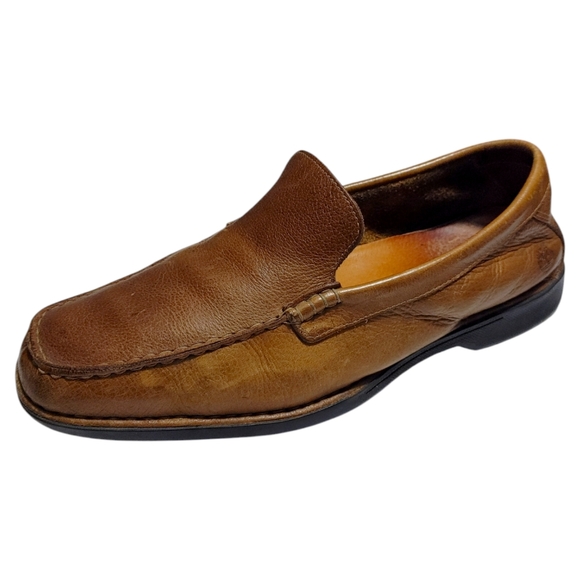 Timberland Smart Comfort Brown Leather Slip On Square Toe Loafers Mens Size 9 - Picture 9 of 9